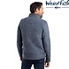 Weird Fish Shires Full Zip Grid Navy Fleece Vest Heren