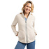 Lucille Lightweight Full Zip Borg Ecru Fleece Vest Dames