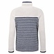 Weird Fish Zoe Full Zip Striped Colour Block Macaroni Ecru Vest Dames