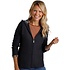 Chicoa Full Zip Macaroni Hoodie Navy Vest Dames