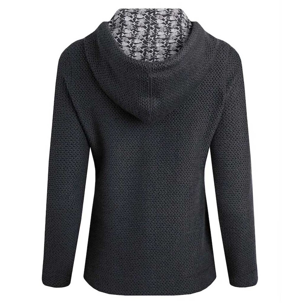 Weird Fish Chicoa Full Zip Macaroni Hoodie Navy Vest Dames