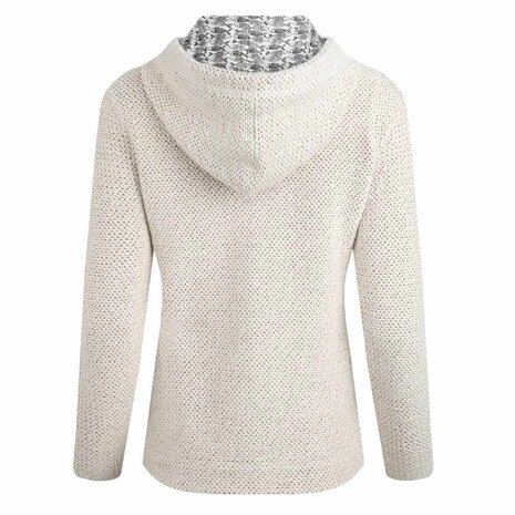 Weird Fish Chicoa Full Zip Macaroni Hoodie Ecru Vest Dames