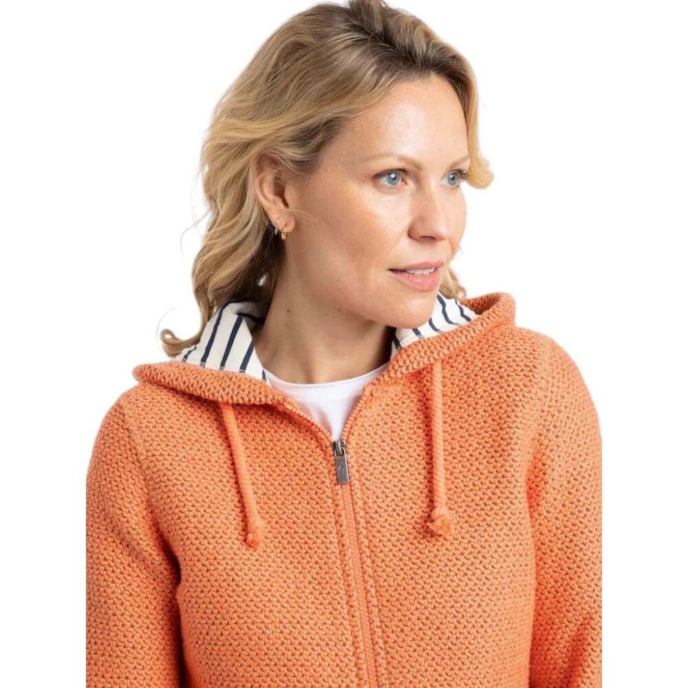 Weird Fish Chicoa Full Zip Macaroni Hoodie Apricot Vest Dames