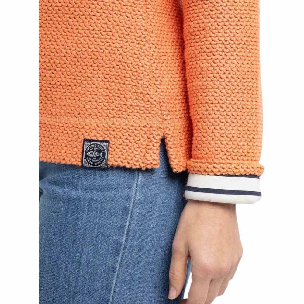 Weird Fish Chicoa Full Zip Macaroni Hoodie Apricot Vest Dames