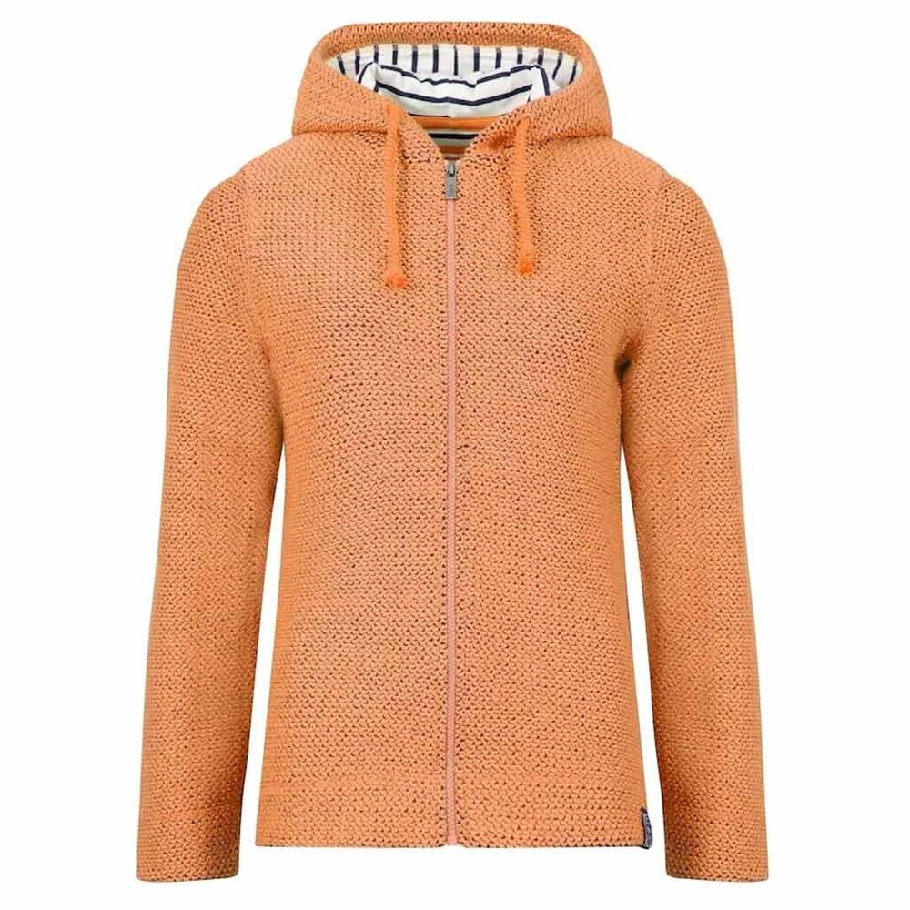 Weird Fish Chicoa Full Zip Macaroni Hoodie Apricot Vest Dames