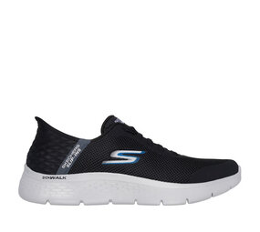 Skechers Slip-Ins Go Walk Flex Black Grey Wandelsneakers Heren
