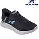 Skechers Slip-Ins Go Walk Flex Black Grey Wandelsneakers Heren