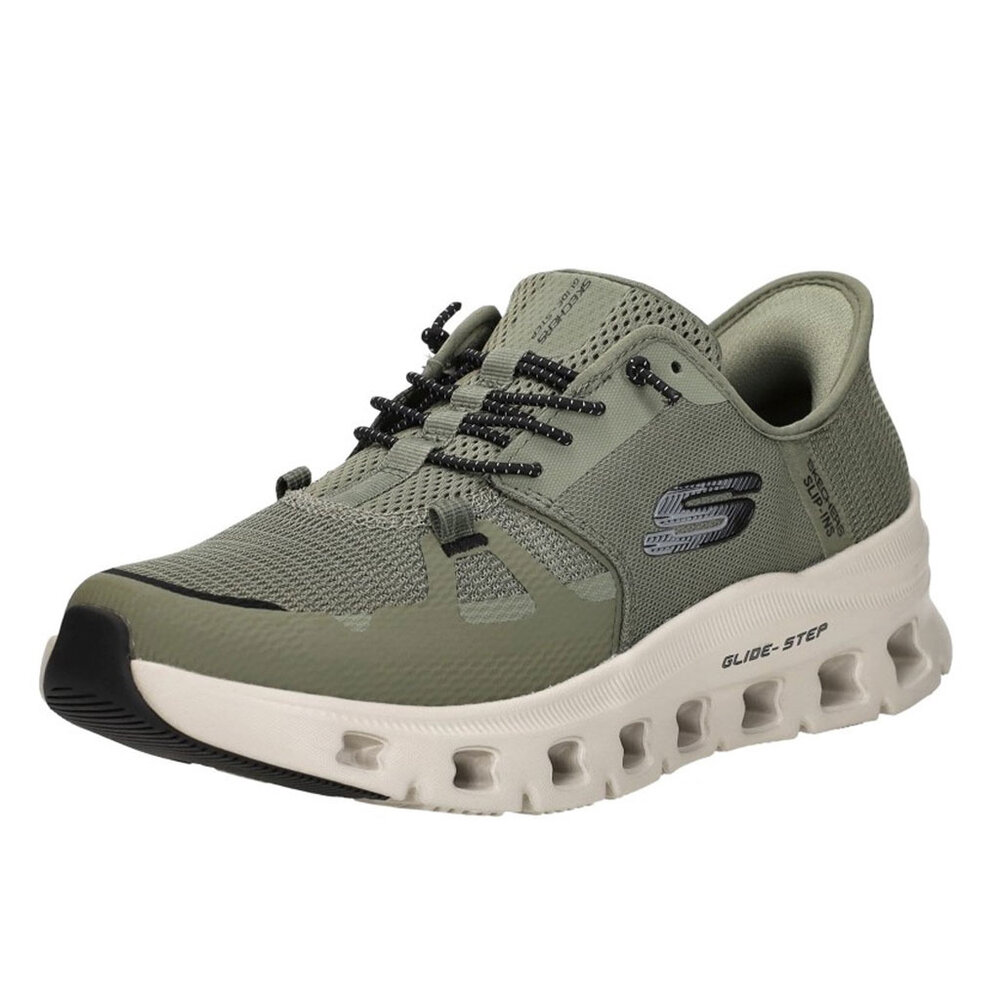 Skechers Slip Ins Glide-Step Pro Olive Black Wandelsneakers Heren