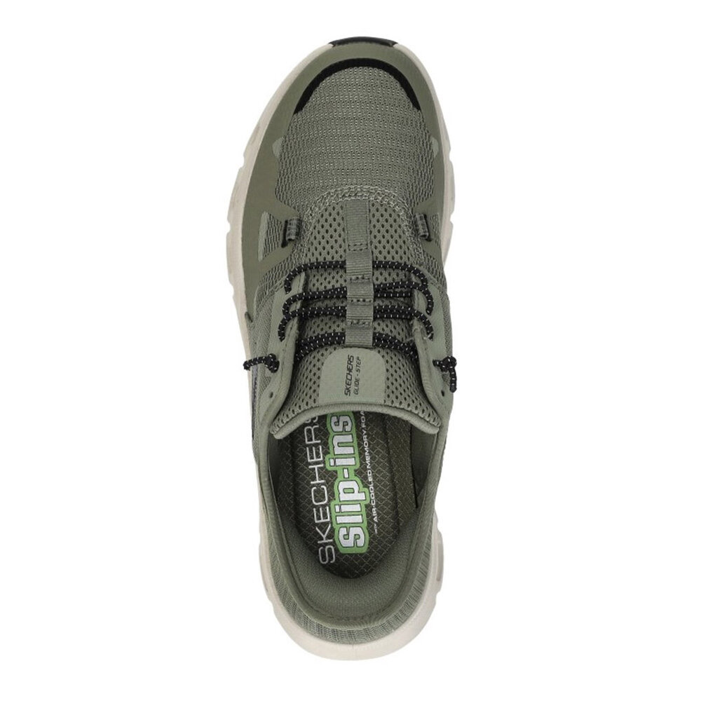 Skechers Slip Ins Glide-Step Pro Olive Black Wandelsneakers Heren