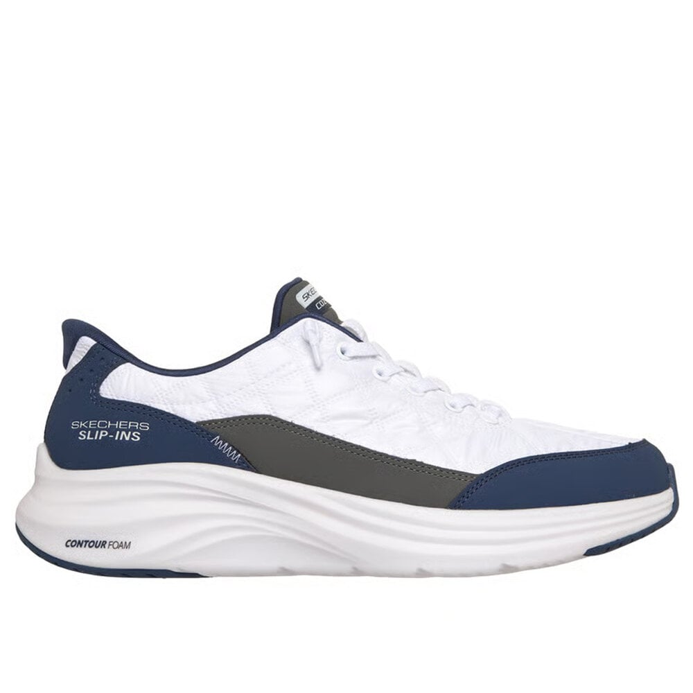 Skechers Slip-Ins Contour Foam White Navy Wandelsneakers Heren