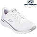 Skechers Arch Fit 2.0 Glow White Silver Wandelsneakers Dames