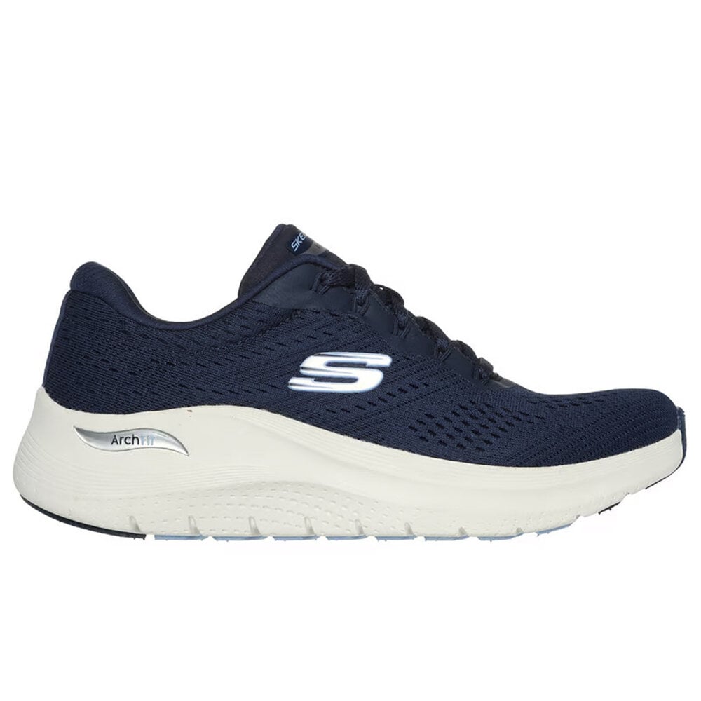 Skechers Arch Fit 2.0 Big League Navy Mesh Wandelsneakers Dames