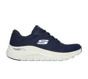 Skechers Arch Fit 2.0 Big League Navy Mesh Wandelsneakers Dames