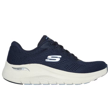 Skechers Arch Fit 2.0 Big League Navy Mesh Wandelsneakers Dames