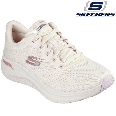 Skechers Arch Fit 2.0 Big League Natural Multi Wandelsneakers Dames