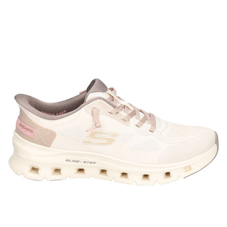 Skechers Glide-Step Pro Natural Mesh Brown Wandelsneakers Dames