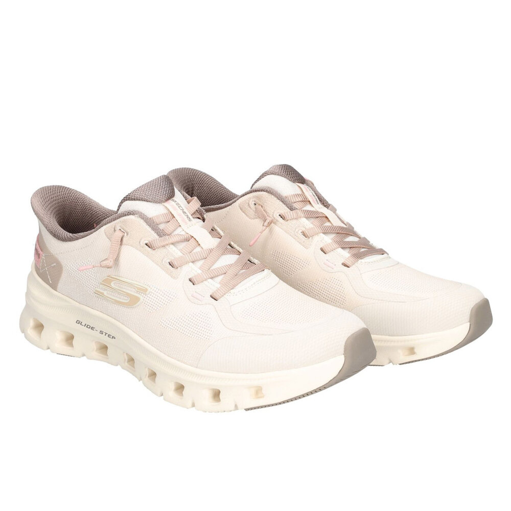 Skechers Glide-Step Pro Natural Mesh Brown Wandelsneakers Dames