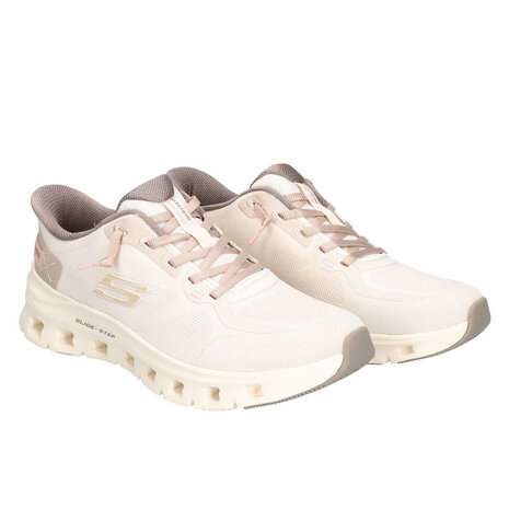Skechers Glide-Step Pro Natural Mesh Brown Wandelsneakers Dames