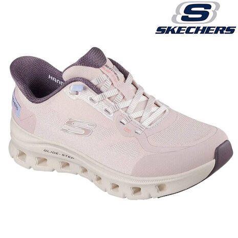 Skechers Glide-Step Pro Rose Mesh Pink Wandelsneakers Dames