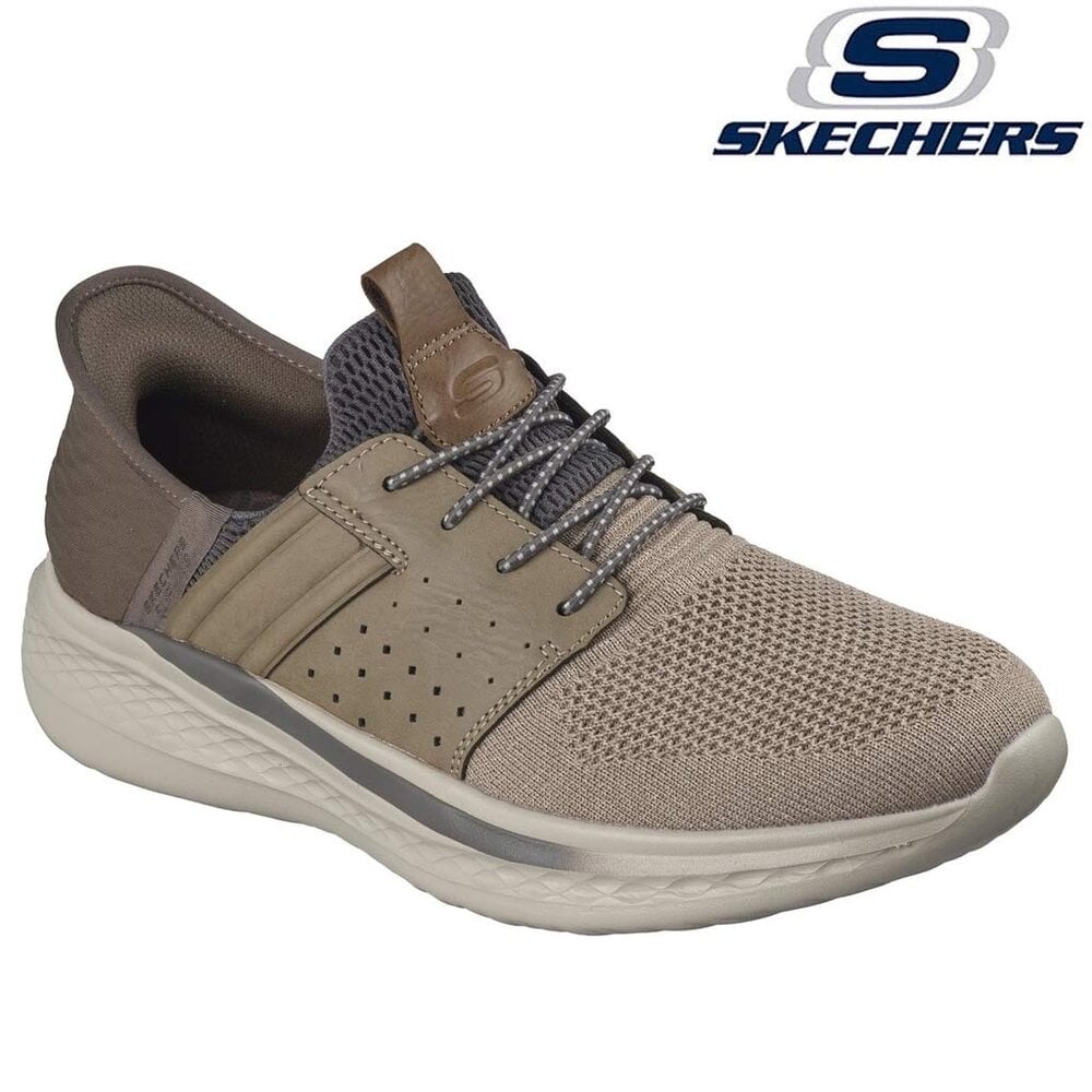 Skechers Slip-Ins RF Slade Taupe Wandelsneakers Heren