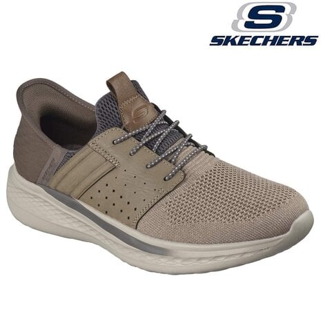 Skechers Slip-Ins RF Slade Taupe Wandelsneakers Heren
