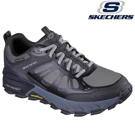 Skechers Max Protect Ironguard Black Charcoal Wandelschoenen Heren