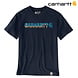Carhartt Irvine Layered Logo Navy T-Shirt Heren