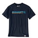 Carhartt Irvine Layered Logo Navy T-Shirt Heren