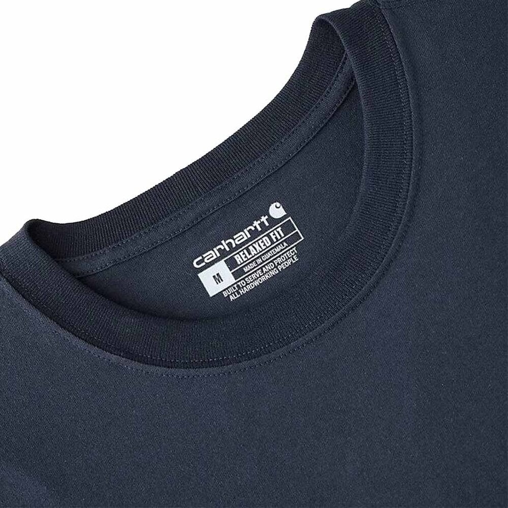 Carhartt Irvine Layered Logo Navy T-Shirt Heren
