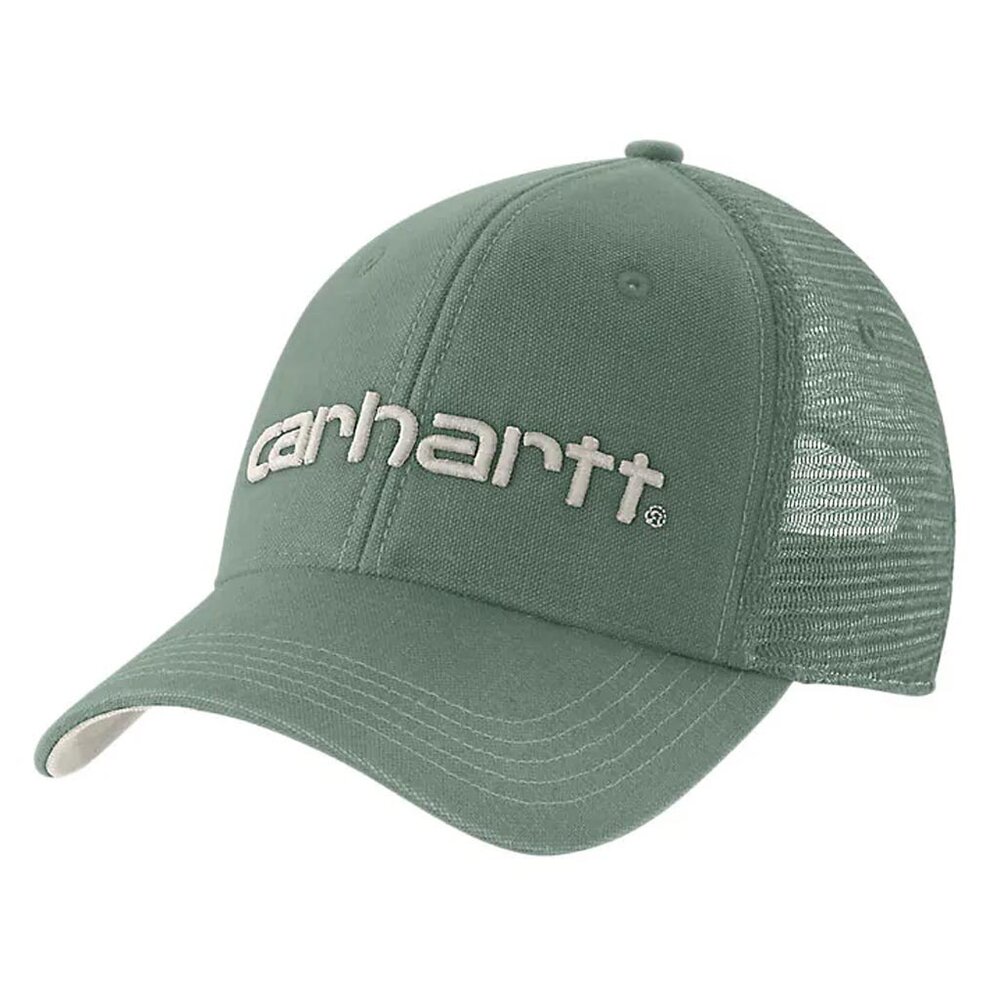 Carhartt Canvas Mesh Logo Graphic Green Slate Malt Cap