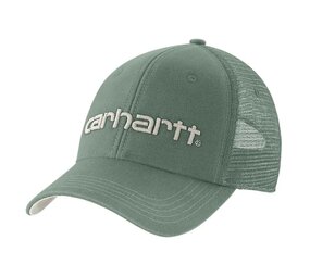 Carhartt Canvas Mesh Logo Graphic Green Slate Malt Cap