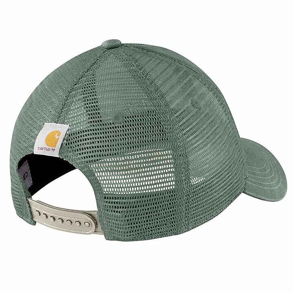 Carhartt Canvas Mesh Logo Graphic Green Slate Malt Cap