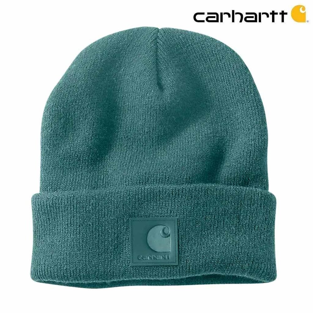 Carhartt Leatherette Watch Cap Transformative Teal Muts