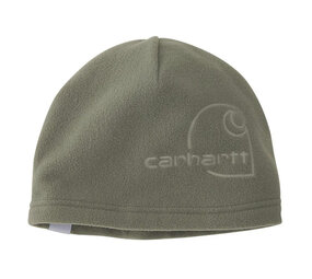 Carhartt Fleece Dusty Olive Met Logo In Reliëf Muts Heren