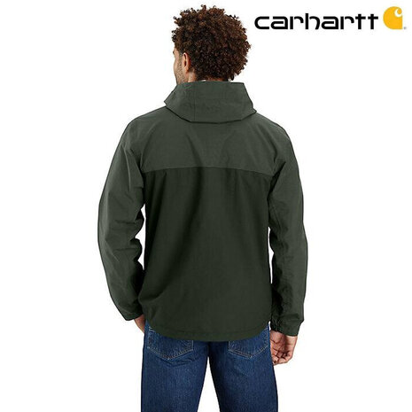 Carhartt Monterey Storm Defender Anorak Forestry Green Jas Heren