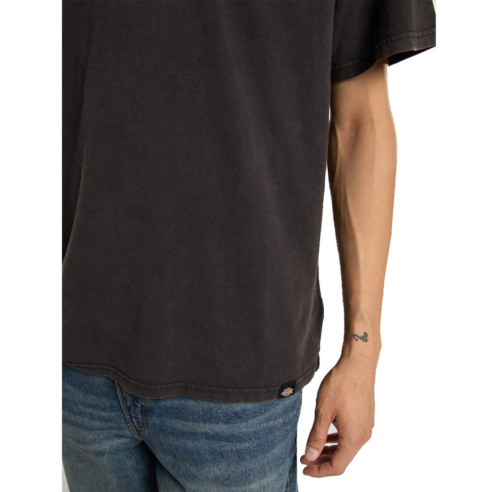 Dickies Plentywood Acid Wash Black Short Sleeve T-Shirt Heren