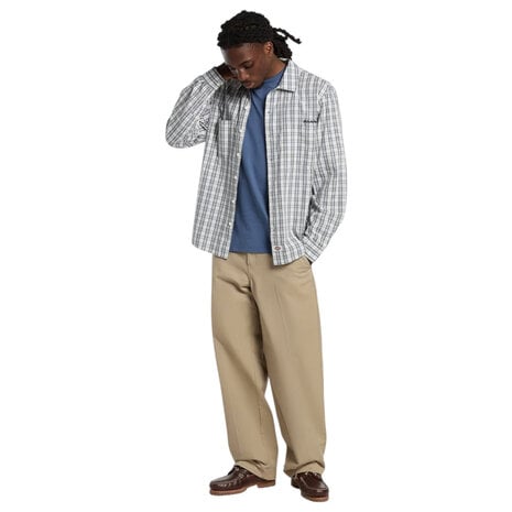 Dickies Wellsville Egret Long Sleeve Shirt Heren