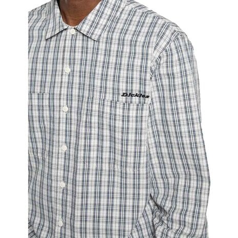 Dickies Wellsville Egret Long Sleeve Shirt Heren