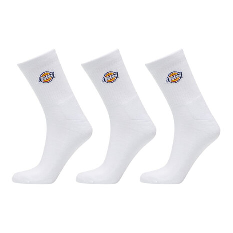 Dickies Valley Grove White 3-Pack Sokken