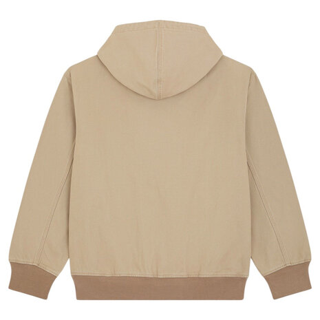 Dickies Unlined Canvas Desert Sand Hooded Bomber Jack Heren