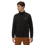Dickies Oakport Black Quarter Zip Hoodie Heren