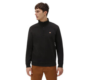 Dickies Oakport Black Quarter Zip Hoodie Heren