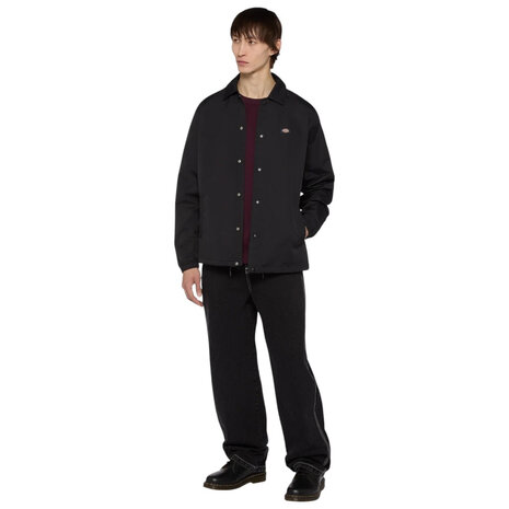 Dickies Oakport Black Coach Jacket Heren