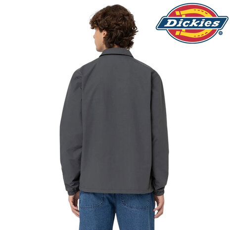 Dickies Oakport Charcoal Grey Coach Jacket Heren