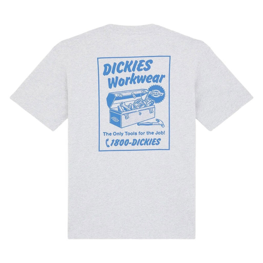 Dickies Dry Ridge Light Grey Short Sleeve T-Shirt Heren