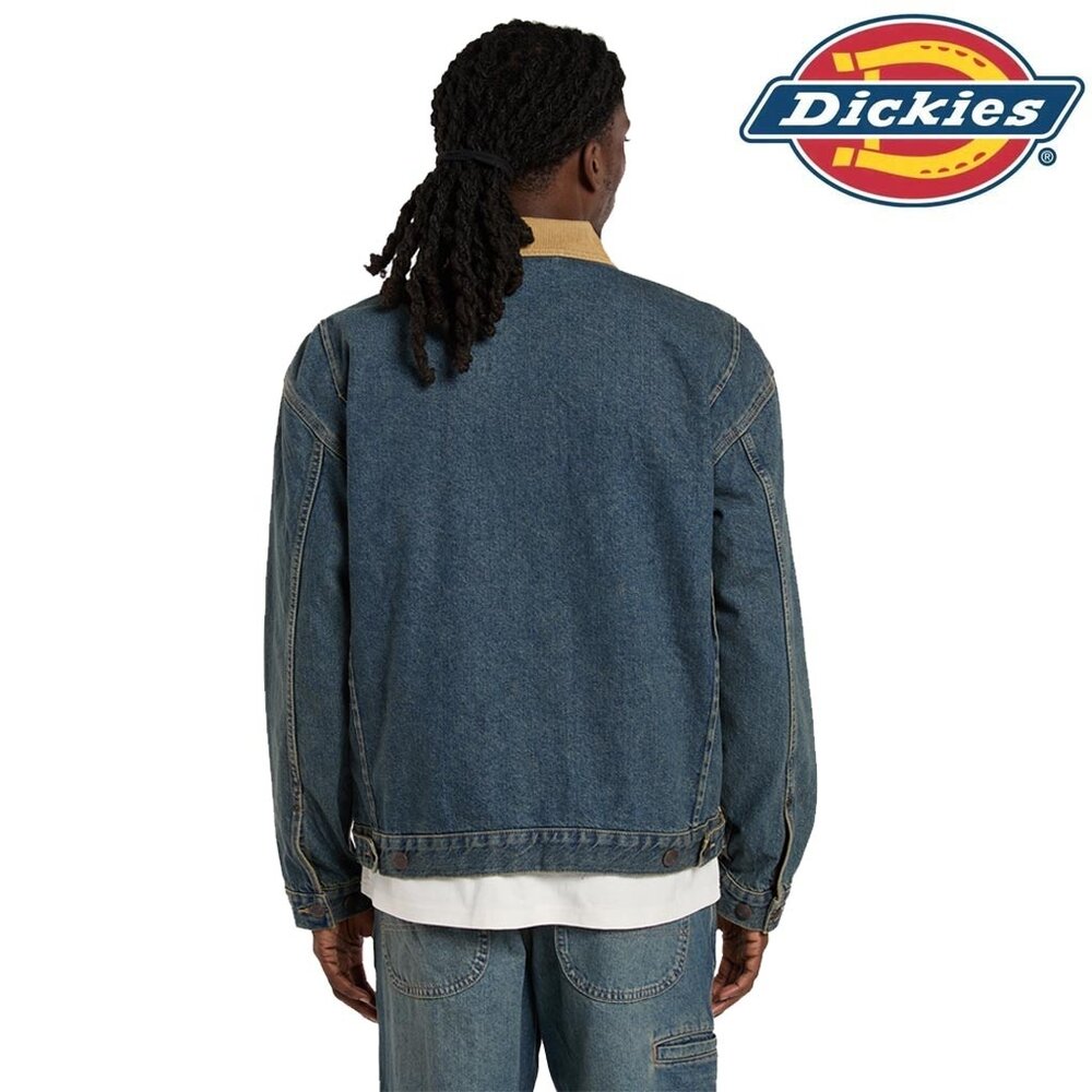 Dickies Denim Khaki Tinted Blue Painter Jacket Heren