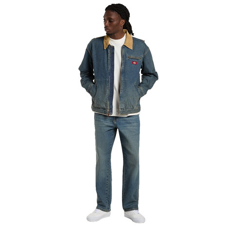 Dickies Denim Khaki Tinted Blue Painter Jacket Heren