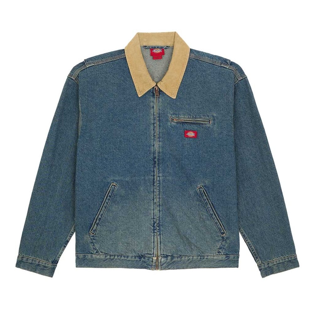 Dickies Denim Khaki Tinted Blue Painter Jacket Heren