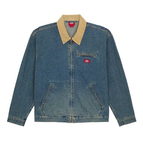 Dickies Denim Khaki Tinted Blue Painter Jacket Heren
