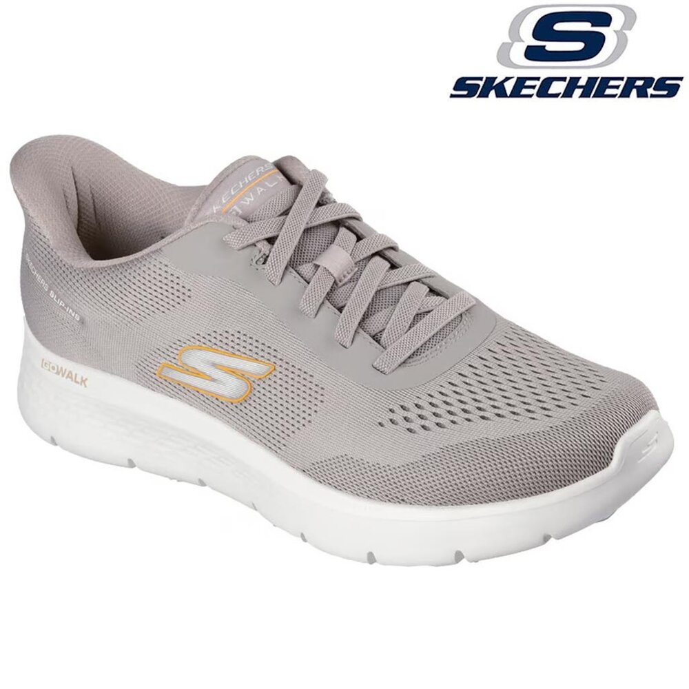 Skechers Slip Ins Go Walk Flex Master Taupe Wandelsneakers Heren